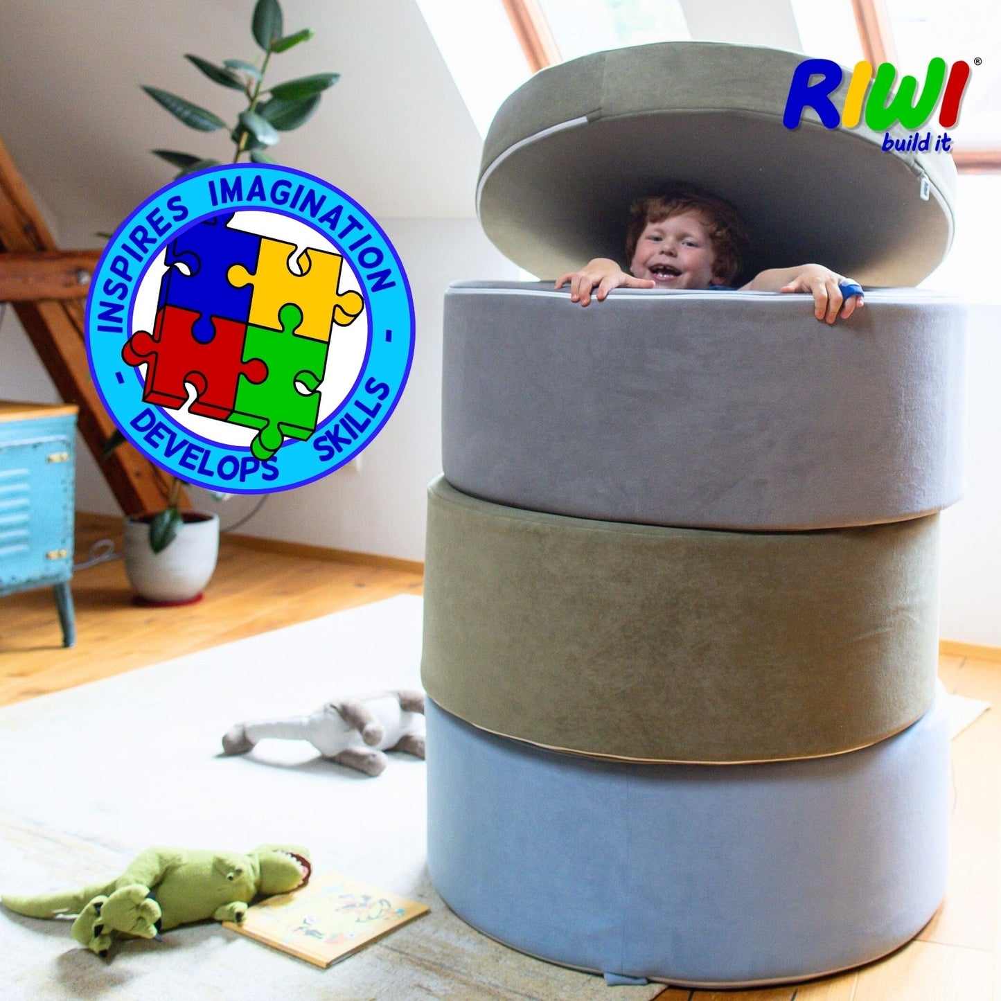 RIWI® Loop - modular play stool