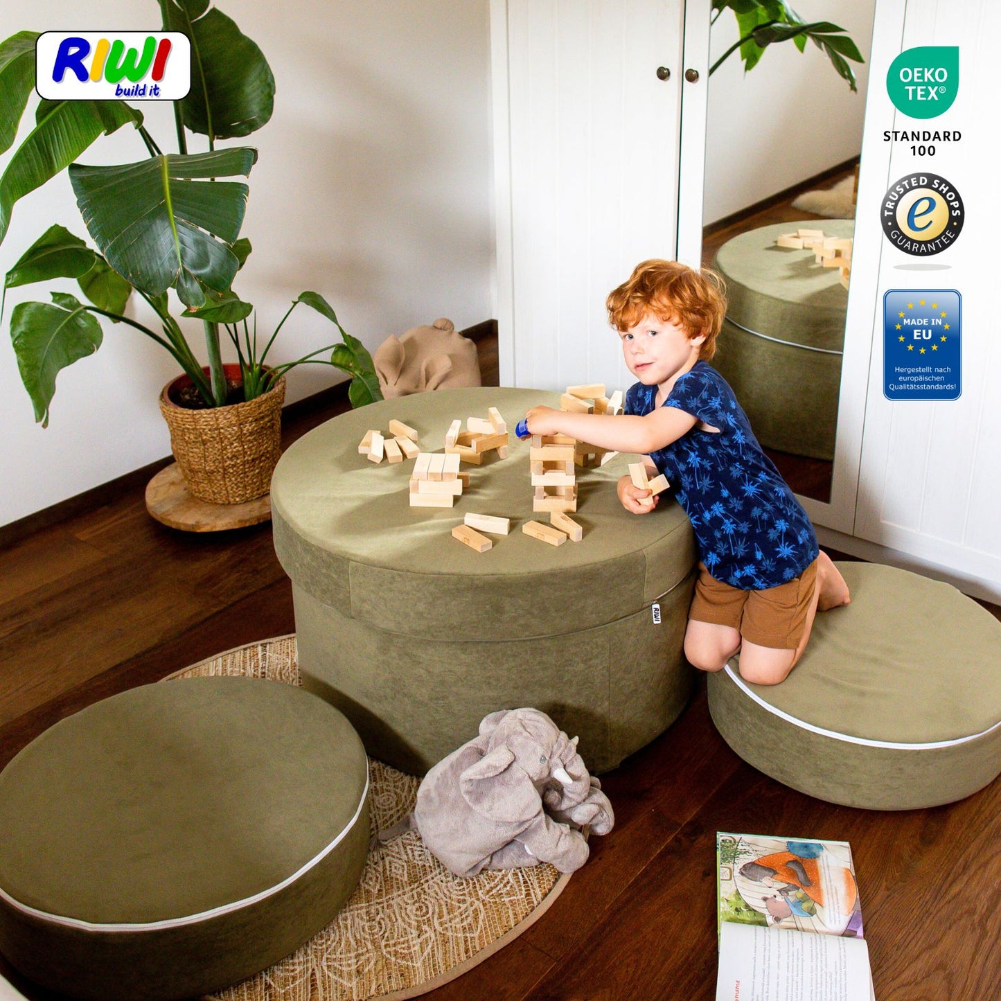 RIWI® Loop - modular play stool