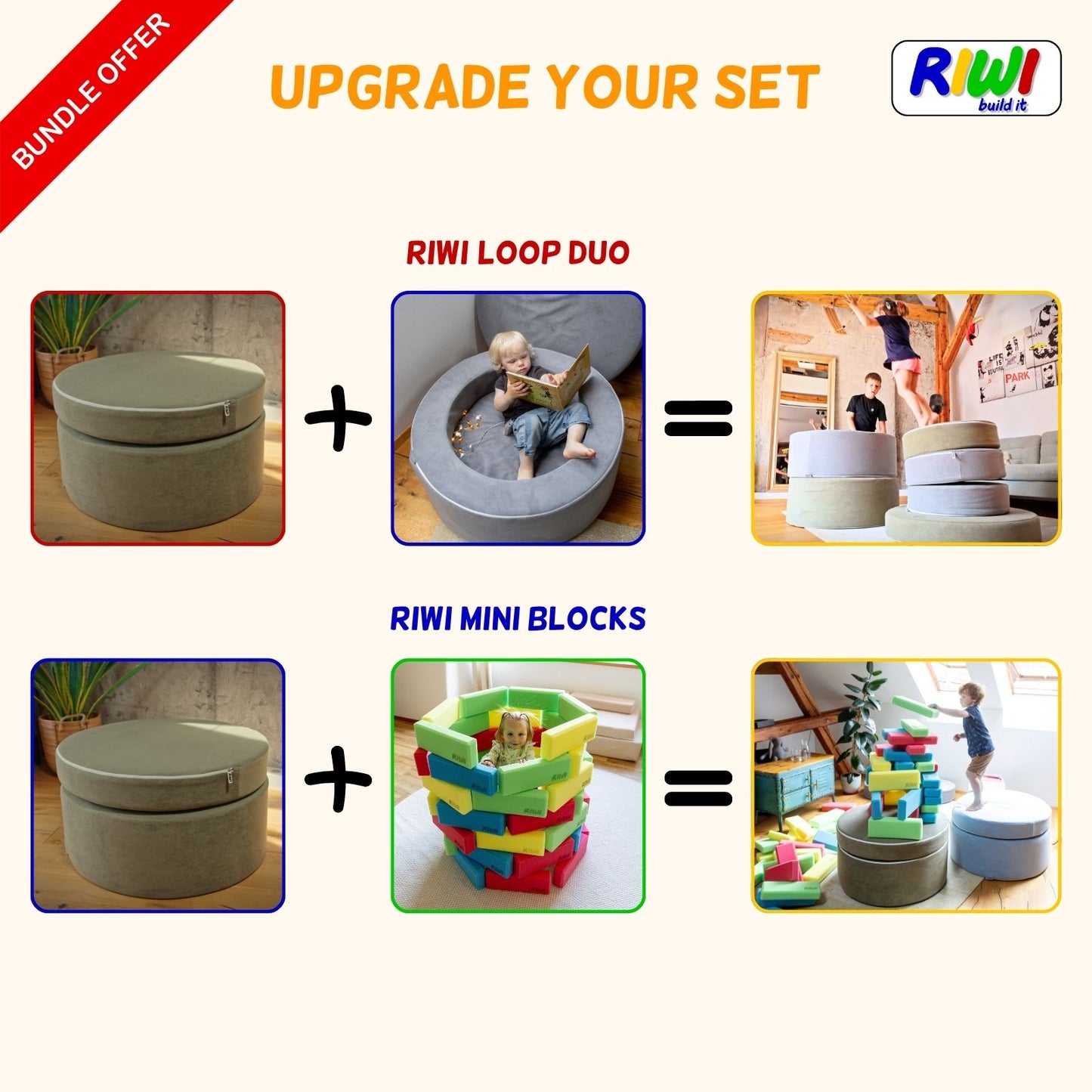 RIWI® Loop - modular play stool
