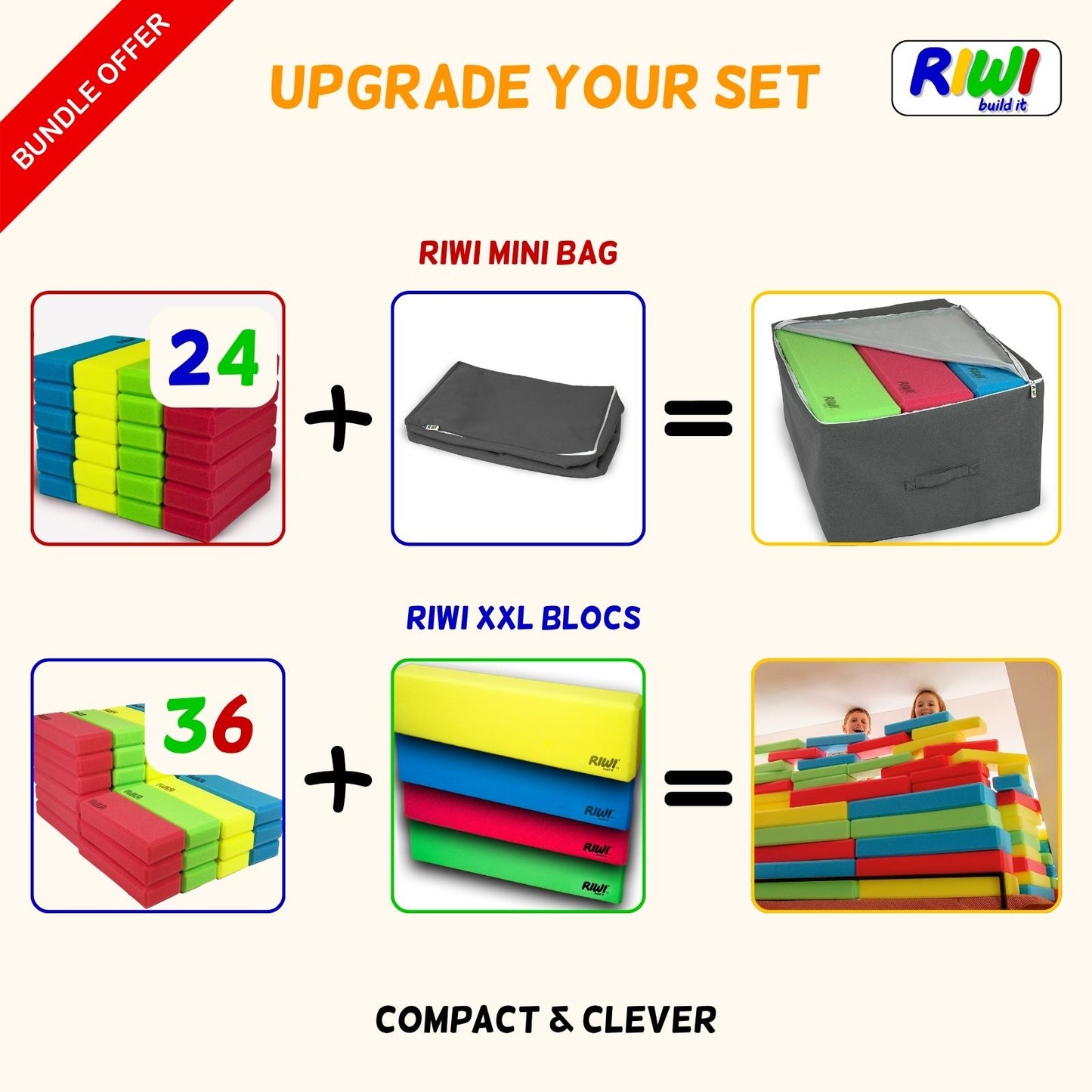 Mini blocs de construction RIWI®