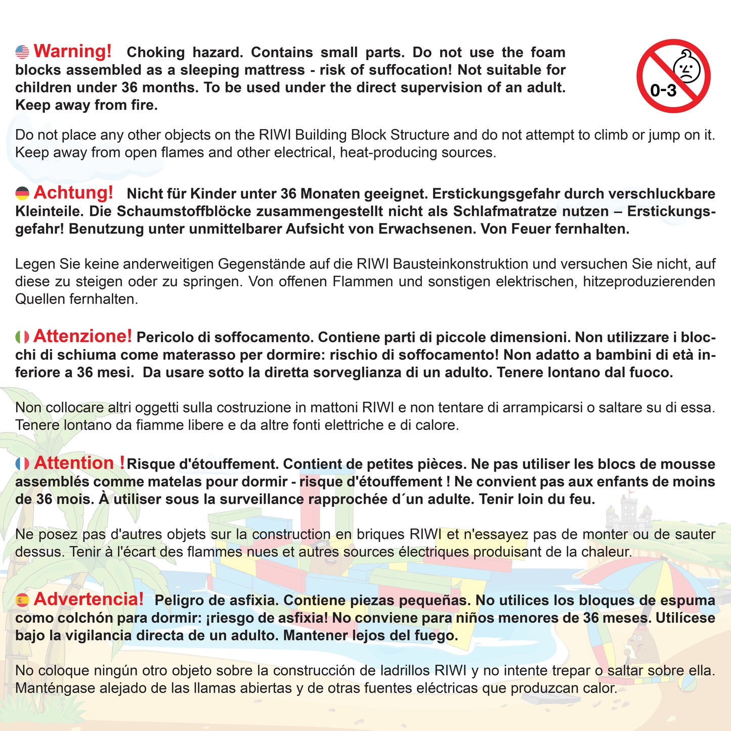 Blocs de Construction XXL RIWI®