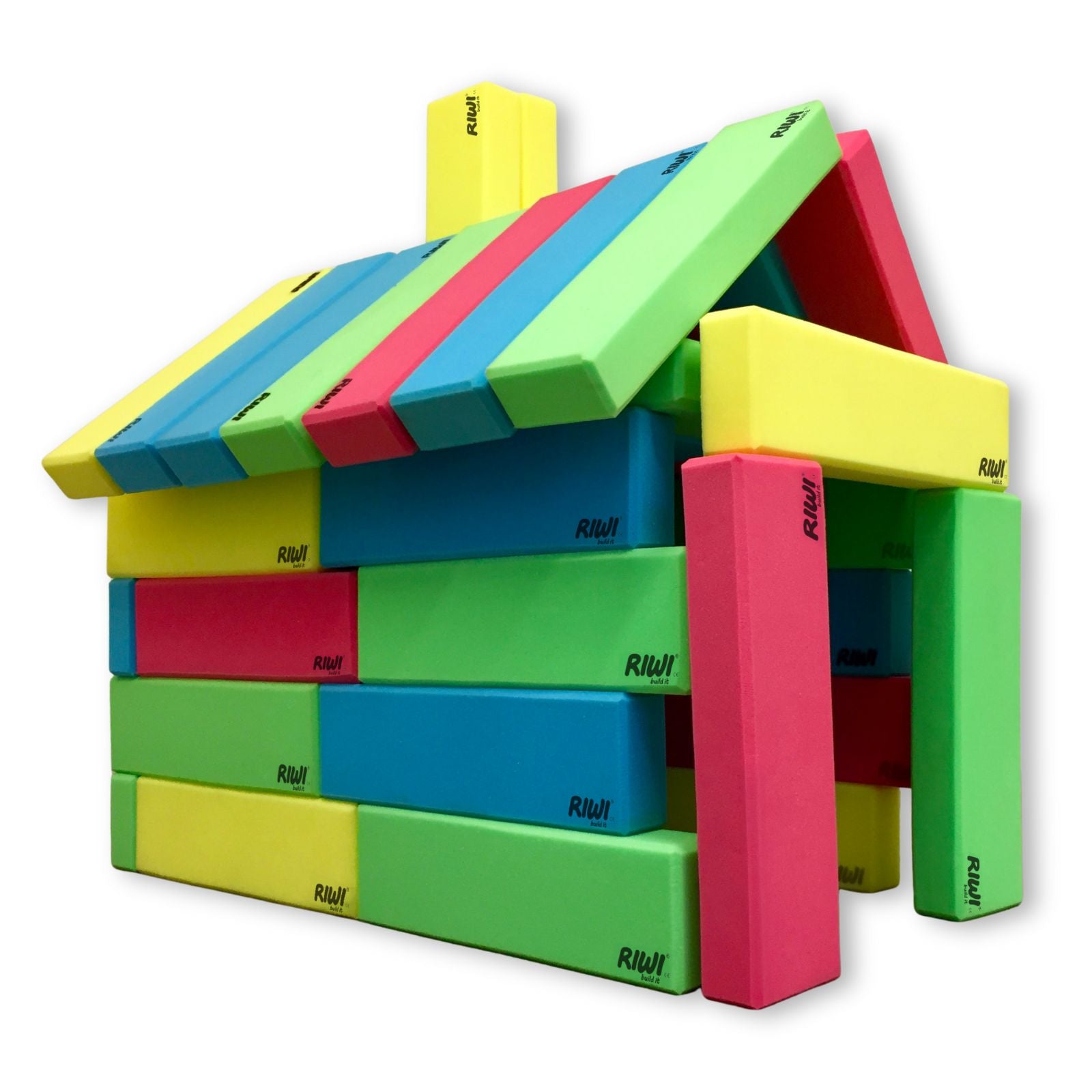 5-en-1 Grands Blocs de Construction en Mousse Douce et Colorée pour